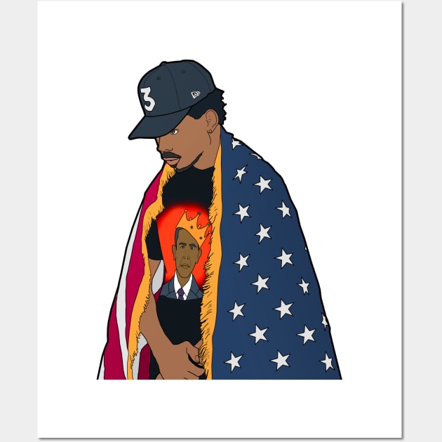 Chance The All-American Rapper Wall Art by Riki Prosper